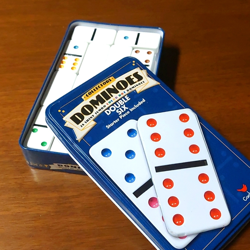 Vintage Collectors Dominoes Double Six 28 Poece Set